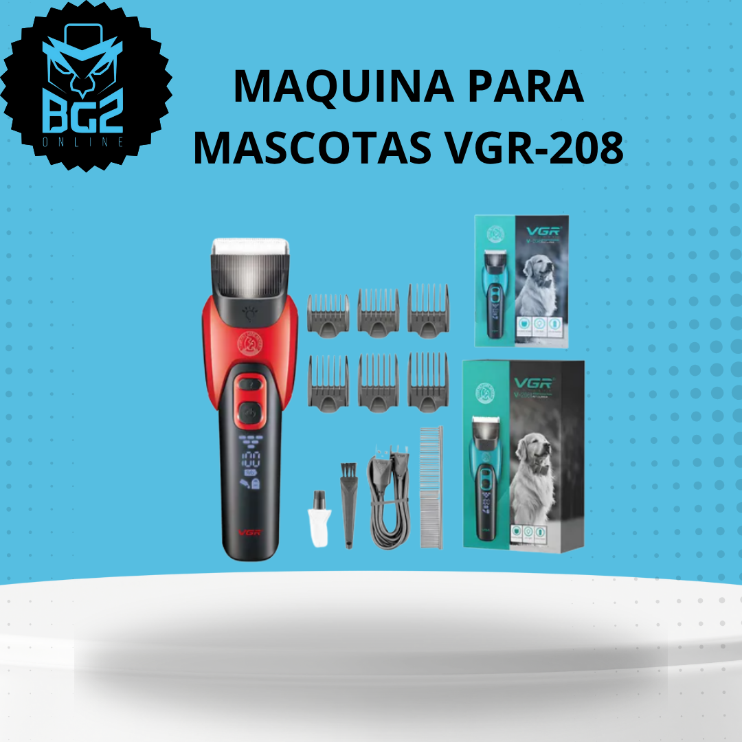 Maquina corta pelo mascotas VGR-208